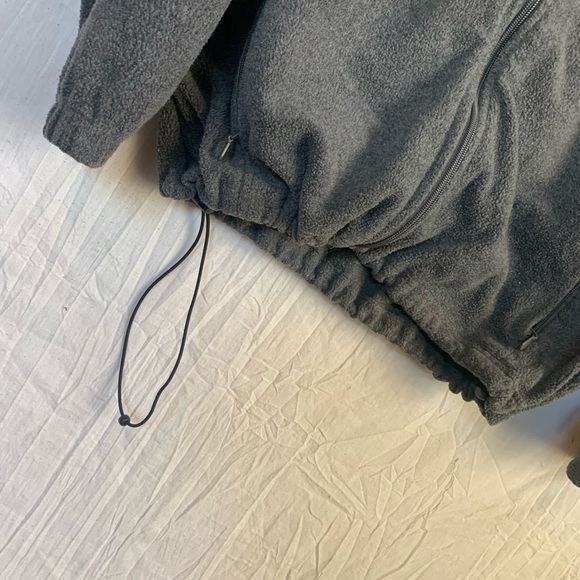 Harriton Dark Grey Womens Drawstring Waist Zip Up Pockets Jacket Size M - Picture 2 of 6